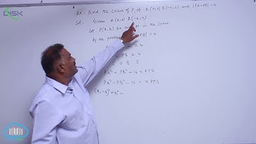 Locus || Find the equation of locus || Disk Telangana