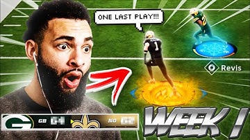 EPIC WR VS DB SHOOTOUT CAME DOWN TO THE VERY LAST PLAY!!! WR VS DB FRANCHISE WEEK 1!!!