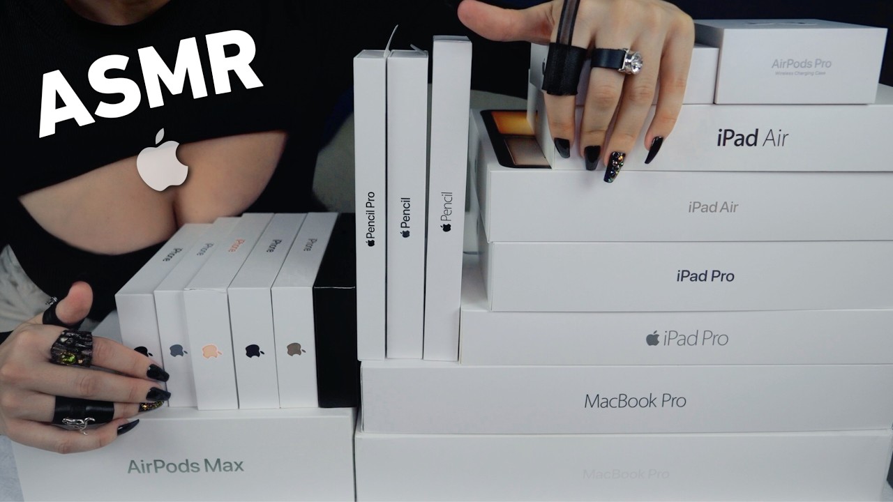 Tapping on all Apple Products 2025 *ASMR