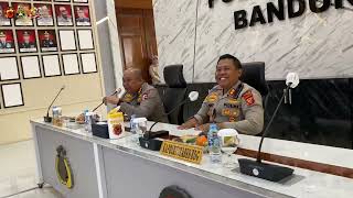 Giat Supervisi Latihan Kerja Taruna Akpol di Aula Besar Mapolrestabes Bandung.