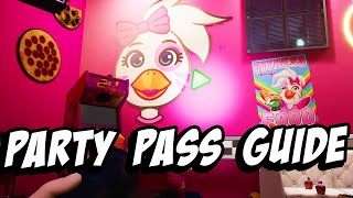Party Pass Mission Guide and Upgrades | FNAF Security Breach Walkthrough part 8
