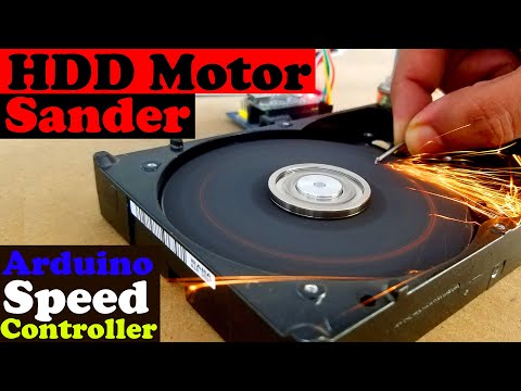 How to make Sander from the Old Hard Drive using Arduino, HDD motor, Diy  Sander, Hard Disk BLDC - YouTube