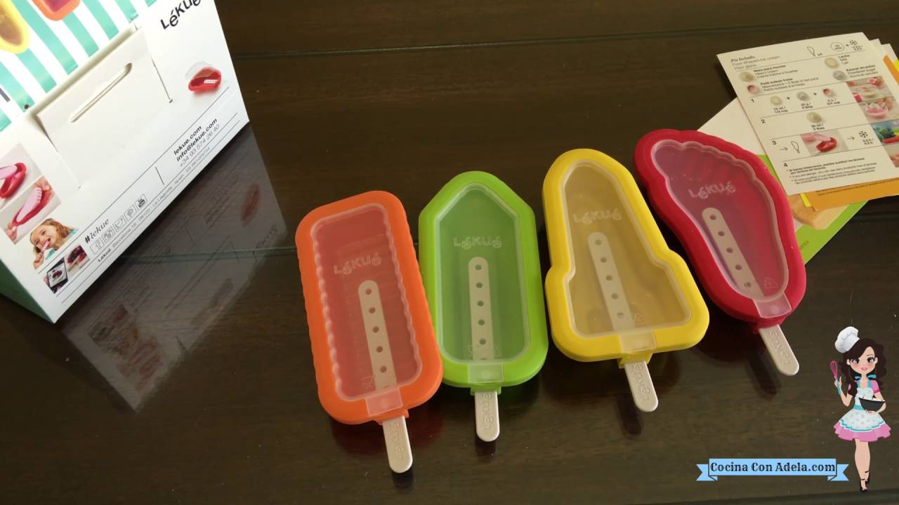 Puno entrada Autor Molde para helados o paletas! (Lekue 4 Unit Ice Cream Mold) - YouTube