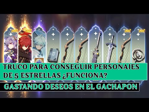 Truco para obtener 3 personajes de 5 ESTRELLAS ¿Funciona? | Genshin Impact Español