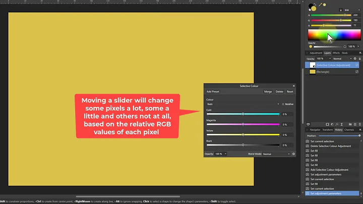 How Colours are Selected in Selective Colour (and How to Use This in Practice)