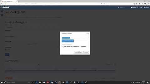 How to create a mailing list in cPanel