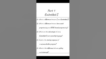 Interview Questions part 1 | Embedded C | Embedded Concepts with Mohsin | Mac | Code with Mohsin
