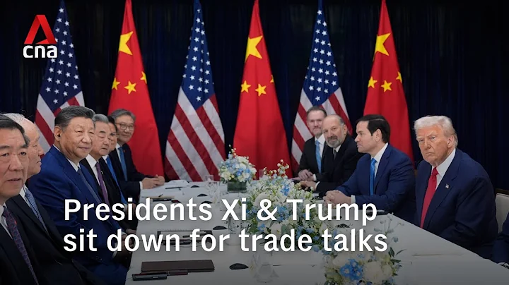 Chinese President Xi Jinping and US President Donald Trump sit down for trade talks