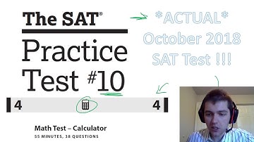 New SAT Practice Test 10, Section 4 - Calculator Math
