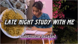 Late night study with me🔮 Late night study vlog 🎀 Studying till 3:00AM🍁 Night study vlog