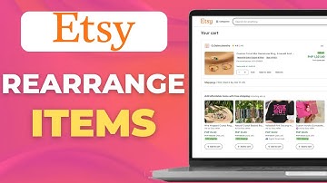 How to Rearrange Items in Etsy Store  2023