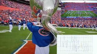 UF Gator Band Tuba/Sousa POV | Drill and Bird's-Eye View | Pregame Florida vs Kentucky 9-10-2022