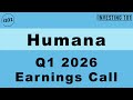 Humana Q1 2026 Earnings Call | EPS Beats At $10.31 As Medicare Advantage Margins Set To Double