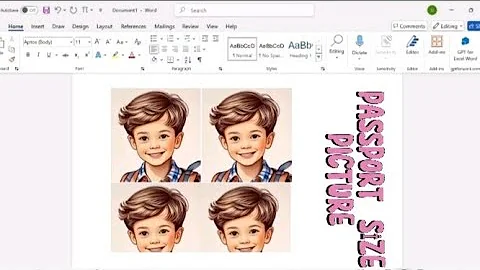 How to Create Passport Size Photo in Microsoft Word | Convert Image to Passport Size Photo