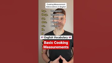Cooking Measurements 👩‍🍳
