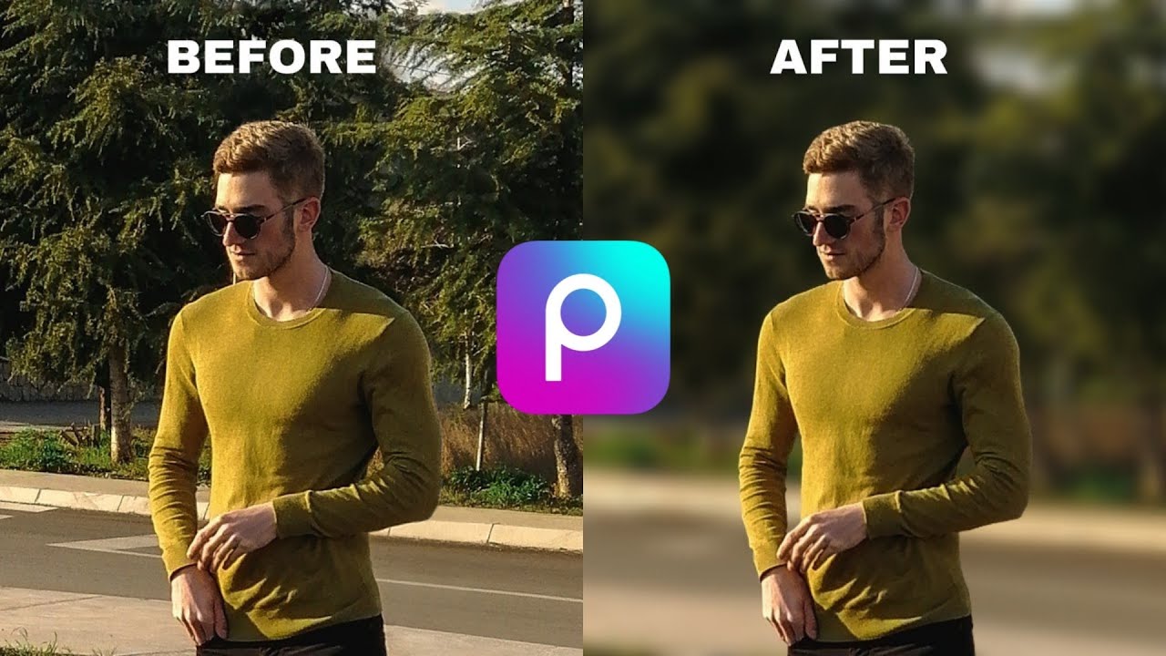 HOW TO BLUR BACKGROUND IN PICSART - YouTube