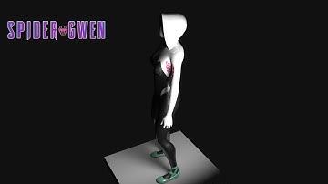 Spider-Gwen | Test 3D Model In Maya