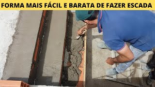 Como fazer os DEGRAUS de uma escada com economia e rapidez. (PARTE 2)