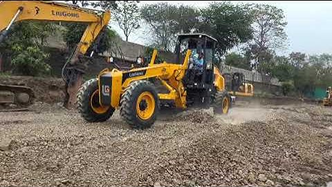 LiuGong 4100D Motor Grader in Construction Application #liugong4100D