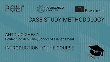 Introduction to the course (Antonio Ghezzi)
