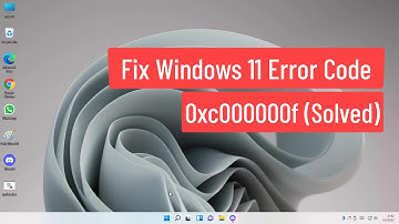 Fix Windows 11 Error Code 0xc000000f (Solved)