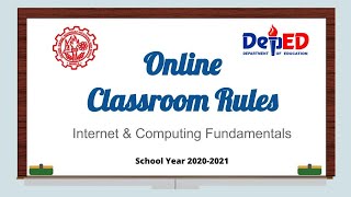 ICF-Online Classroom Rules