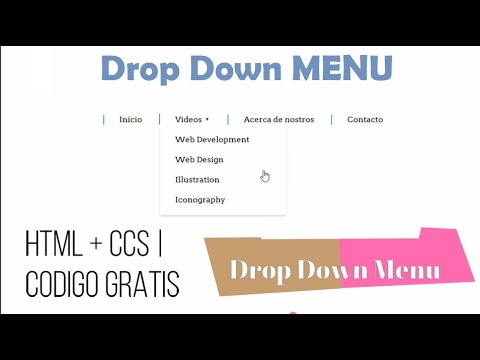 💻Drop Down Menu | Codigo Gratis🔥 HTML+ CCS ⭐💻 - YouTube