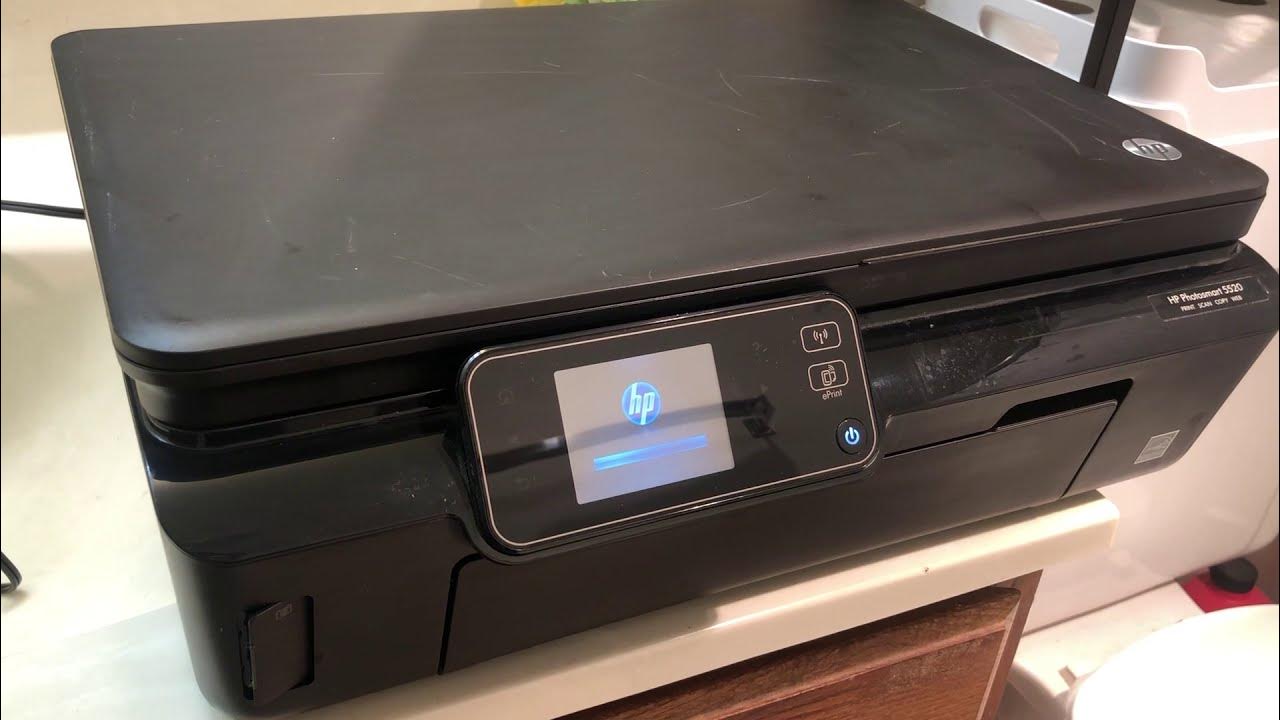 HP Photosmart 5520 Printer Print Scan Copy  DEFECTIVE YouTube