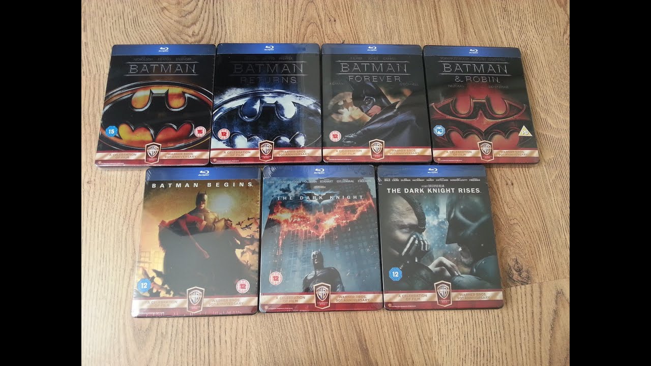 Complete Batman Blu-ray Steelbook Collection - All 7 Movies including  Begins, Dark Knight and more - YouTube