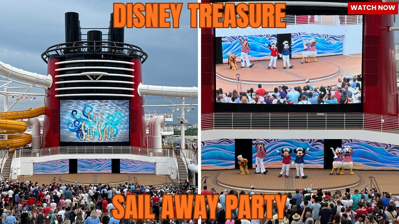 🎉 Disney Treasure Sail Away Party | Let the Magic Begin! 🚢✨
