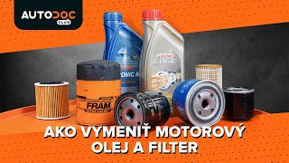 Ako vymeniť motorový olej a olejový filter v aute [NÁVOD AUTODOC]