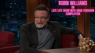 Robin Williams on Craig Ferguson Late Show (all appearances)