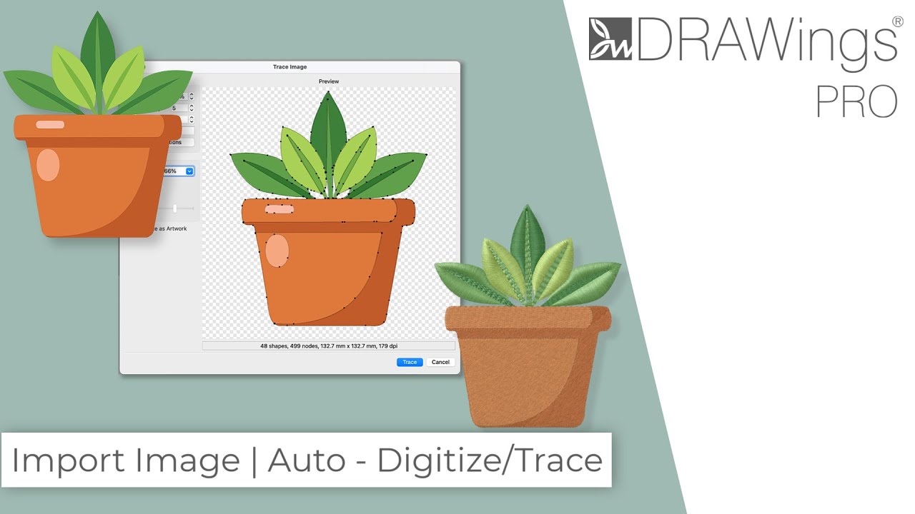 How to Create Embroidery Designs from Any Image: Auto-Digitize (Trace) 1 YouTube player