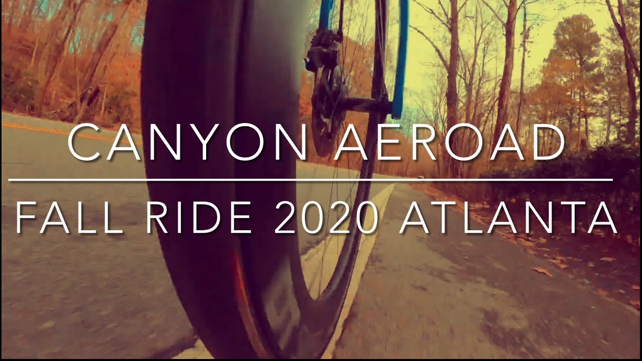 Canyon Aeroad & Beautiful Fall Bike Ride Filmed with GoPro Hero 9 Black Max Lens Mod Atlanta Georgia
