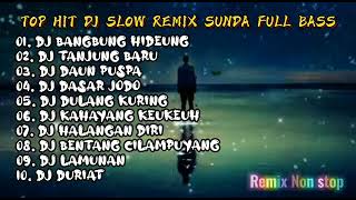 topo hit slow remix Sunda full bass ,DJ bangbung hideung, tanjung baru,daun Puspa mantab cek sound