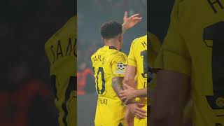 Sancho celebrating Hummels&#39; winner against PSG is everything 😍 #UCL