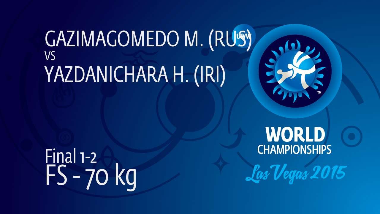 GOLD FS - 70 kg: M. GAZIMAGOMEDO (RUS) df. Hassan YAZDANI (IRI), 10-3