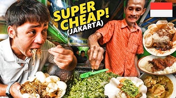 Super CHEAP Indonesian Street Food in Jakarta🇮🇩10 Must Try Indonesian Food!
