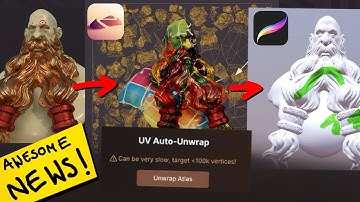 Directly from Nomad Sculpt to Procreate 5.2! Auto UV Unwrap - Update 1.62!