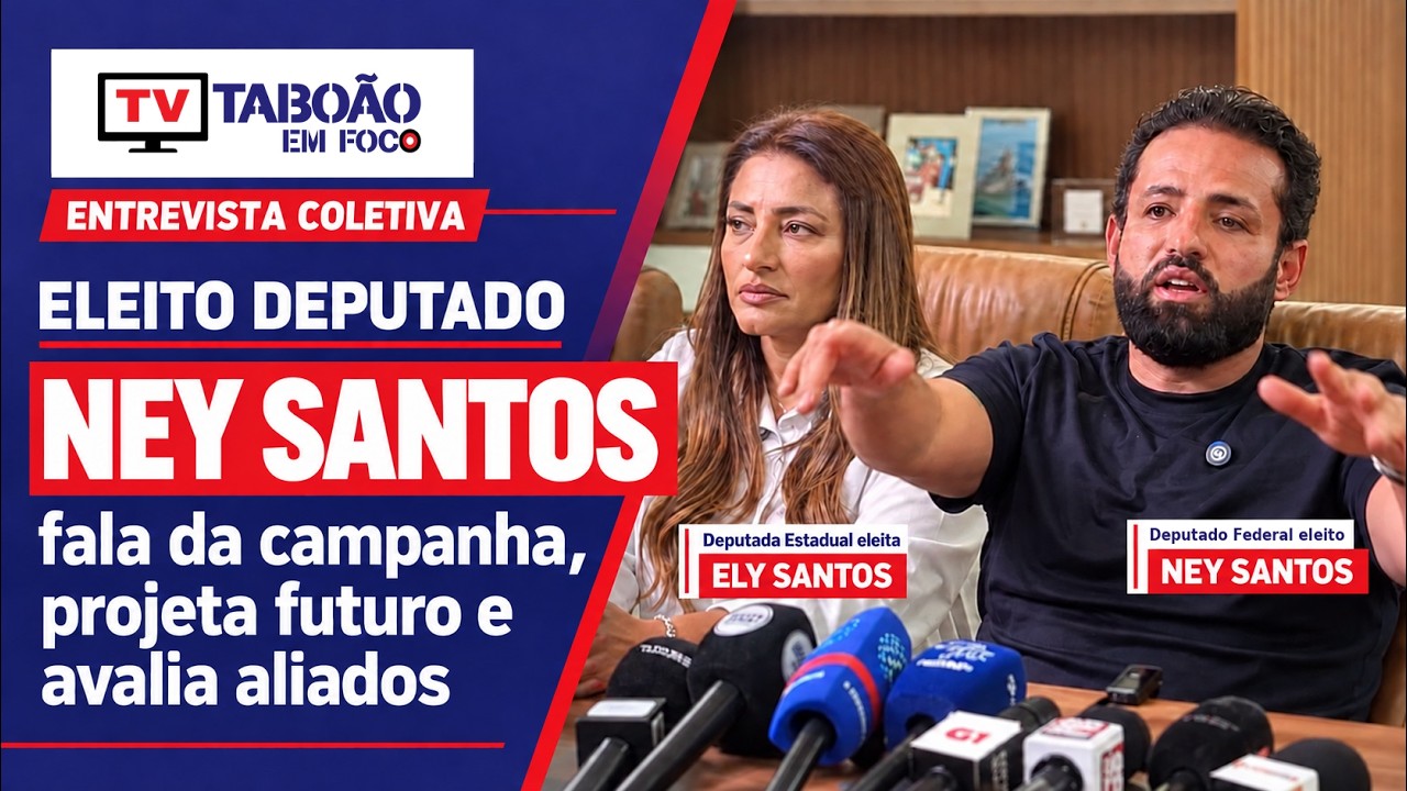 Entrevista com Ney Santos e Ely Santos após vencerem as eleições de deputado