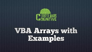 VBA Arrays with Examples l VBA l Excel Programming l Excel Macros