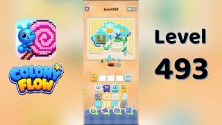 Colony Flow Level 493 Walkthrough | Full Gameplay | Solutionguruji