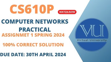 CS610 Assignment 1 solution 2024