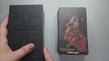 A Deck designed for shadow work - Dark Reflections Tarot  by La Muci Design - Full Flip Through