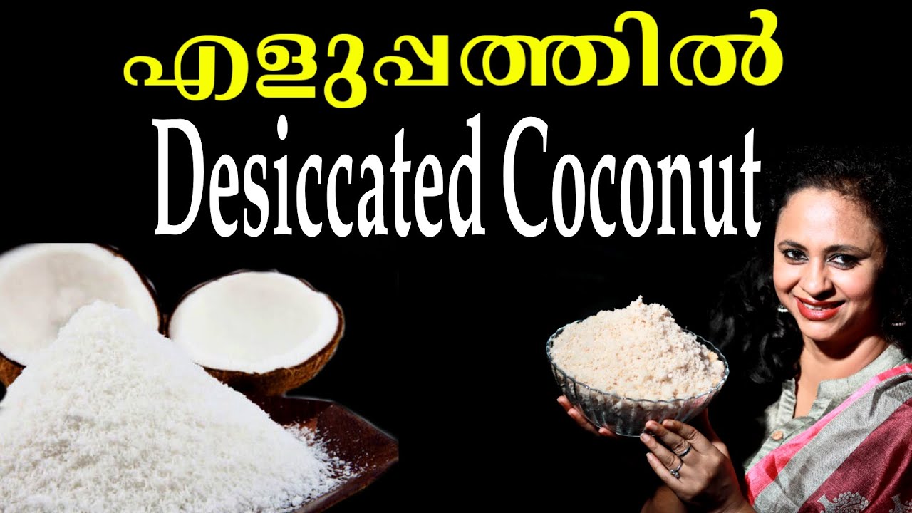 How to make Desiccated Coconut/Coconut Powder Making/Homemade