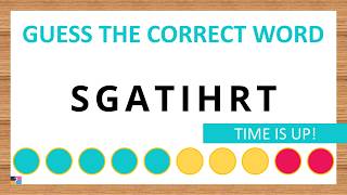 Guess the Correct Word! Unscramble in Record Time! 8 Letters | Agent Quiz screenshot 3