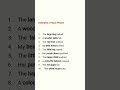 # English Grammar # Phrases # Noun Phrases #Examples