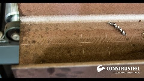 Advanced Scribing / layout marking steel - ConstruSteel | Steel fabrication software