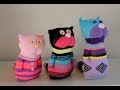 Adorable Handmade Sock Kittens -- DIY Stuffed Sock Dolls