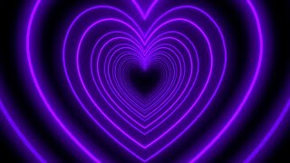 Purple Heart Background💜Love Heart Tunnel Background Video Loop | Heart Wallpaper Video 4 Hours